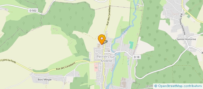 localisation de l'entreprise DE MECHE AVEC VOUS  PERRIERS-SUR-ANDELLE