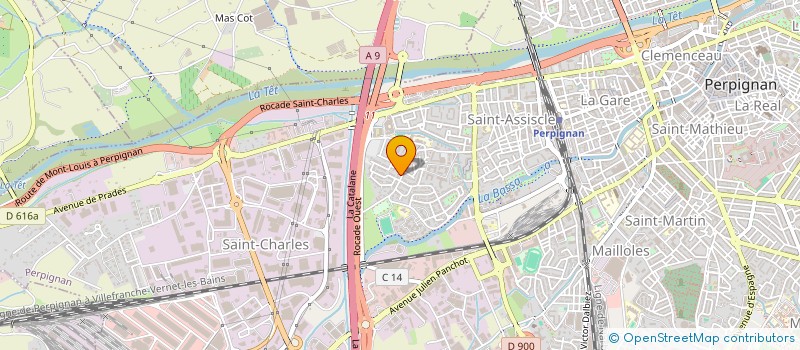 localisation de l'entreprise DE MEDEIROS CARRELAGE  PERPIGNAN