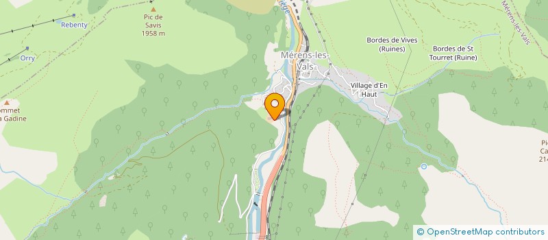 localisation de l'entreprise DE MERENS à MERENS-LES-VALS