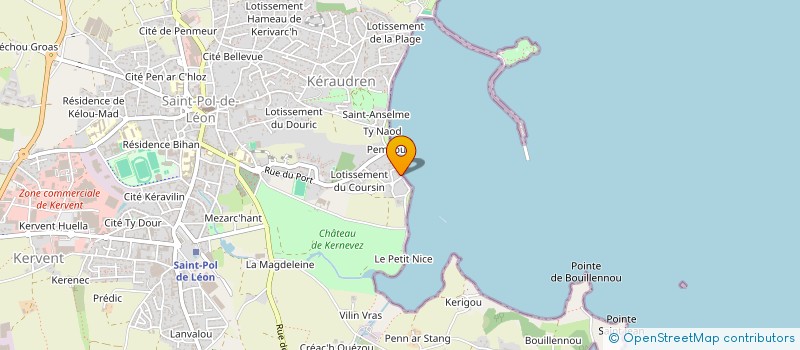 localisation de l'entreprise DE MEZMENIOU  SAINT-POL-DE-LEON