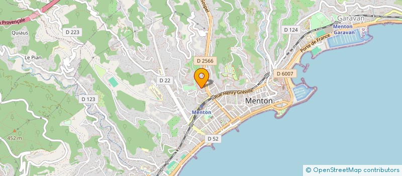 localisation de l'entreprise DE MIRANDA à MENTON