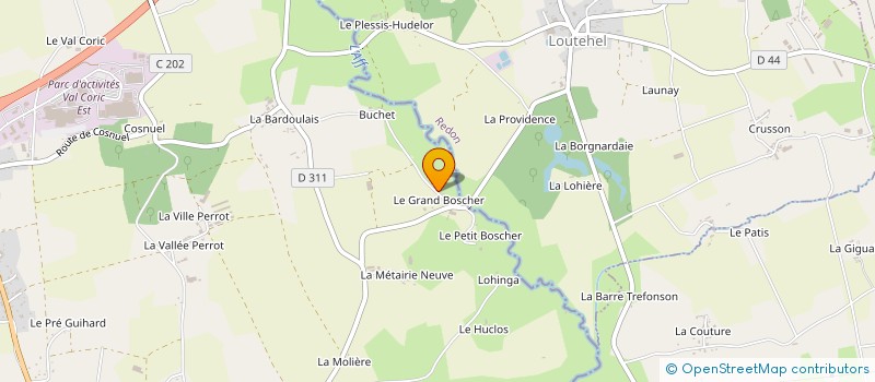 localisation de l'entreprise DE MIRAS  GUER