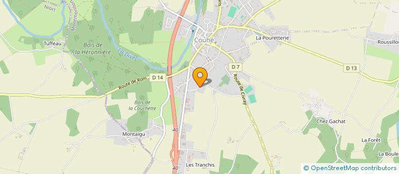 localisation de l'entreprise DE MIRBAZIN  VALENCE-EN-POITOU