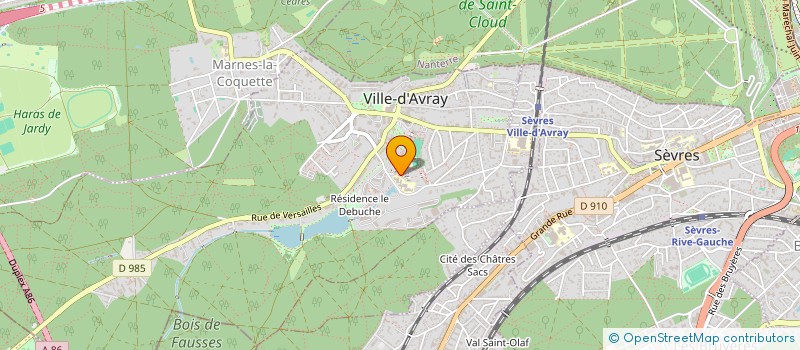 localisation de l'entreprise DE MONTAIS CMPP  VILLE D AVRAY