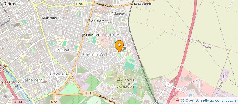 localisation de l'entreprise DE MONTAPEINE à REIMS
