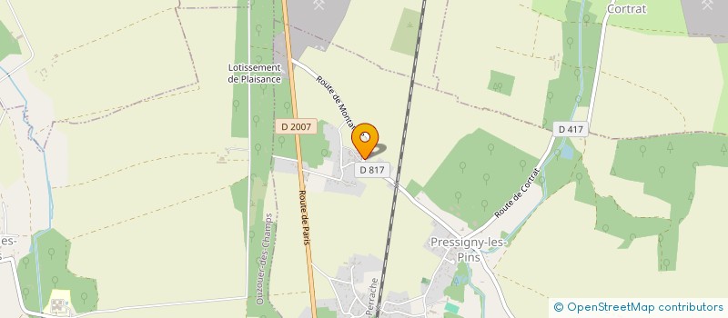 localisation de l'entreprise DE MONTBLIN à PRESSIGNY-LES-PINS