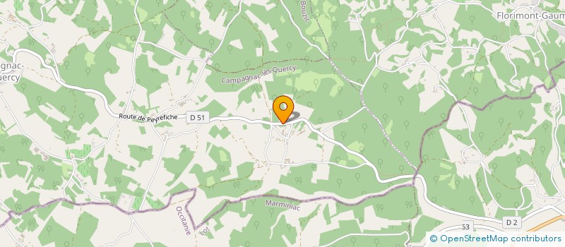 localisation de l'entreprise DE MONTCALM  CAMPAGNAC-LES-QUERCY