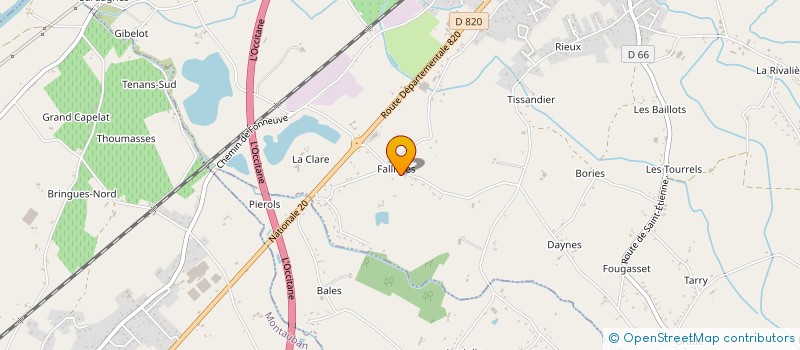 localisation de l'entreprise DE MONTELS  ALBIAS