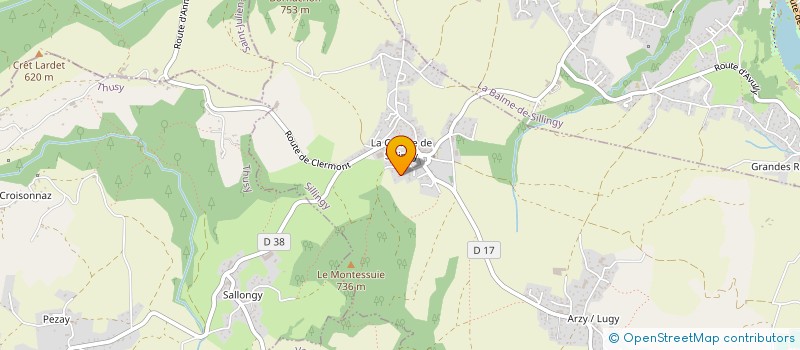 localisation de l'entreprise DE MONTESSUIE  SILLINGY