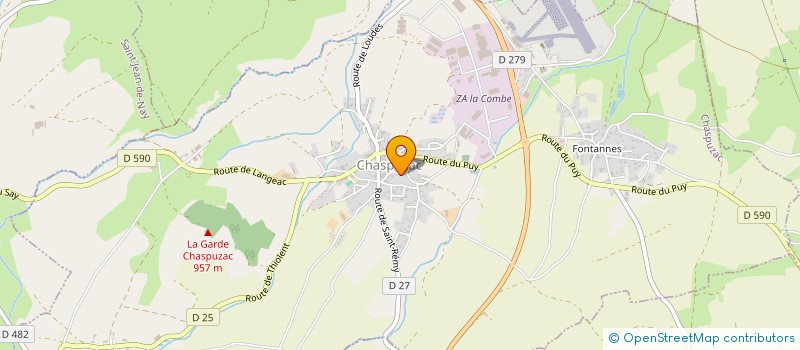 localisation de l'entreprise DE MONTJUS à VERGEZAC