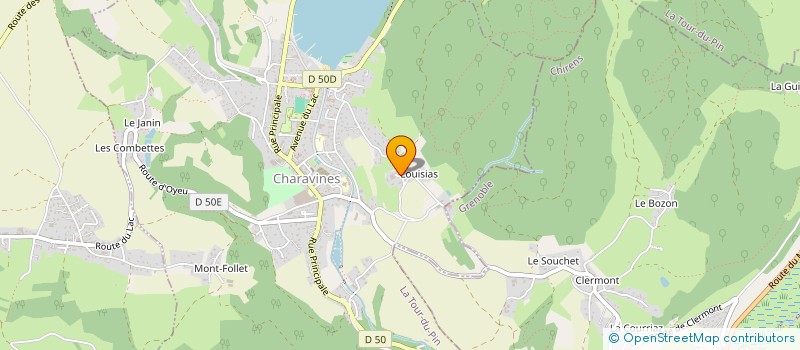 localisation de l'entreprise DE MONTLOU à CHARAVINES