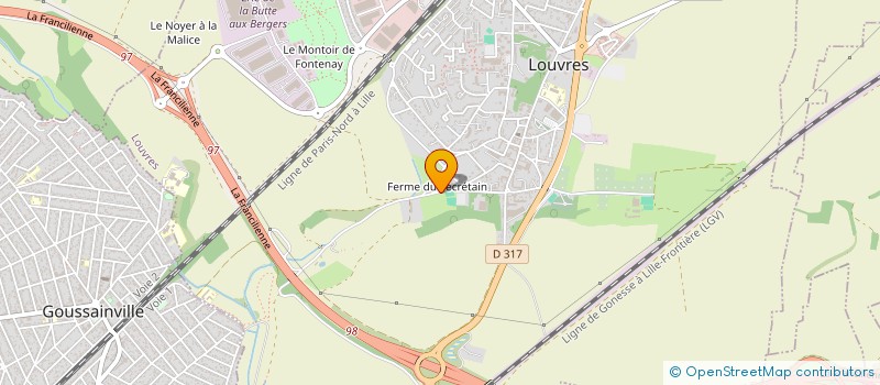 localisation de l'entreprise DE MONTMELIANT à LOUVRES