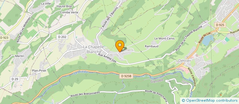 localisation de l'entreprise DE MONTRAILLANT à LA CHAPELLE BLANCHE