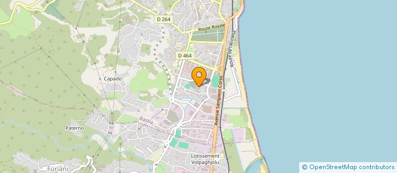 localisation de l'entreprise DE MORO CONSTRUCTIONS à BASTIA