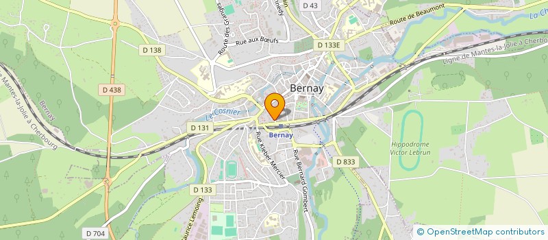 localisation de l'entreprise DE MORSAN  BERNAY
