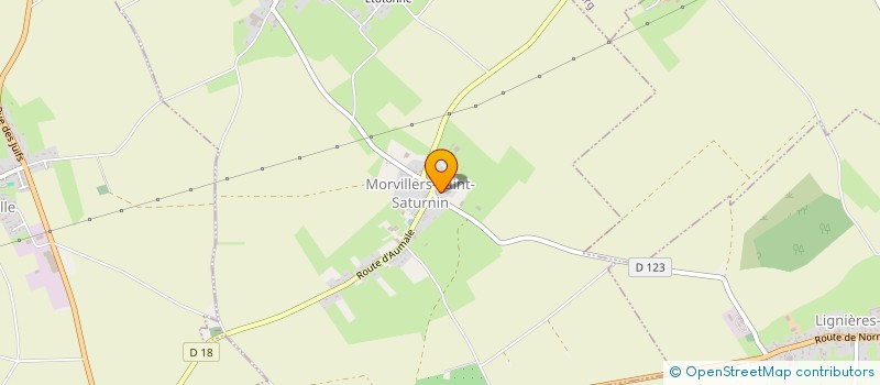 localisation de l'entreprise DE MORVILLERS  MORVILLERS-SAINT-SATURNIN