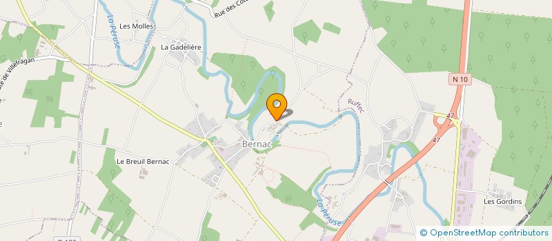 localisation de l'entreprise DE MOUDEDUNE à BERNAC