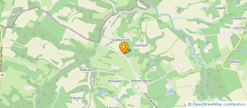 localisation de l'entreprise DE MOUNET à EAUZE