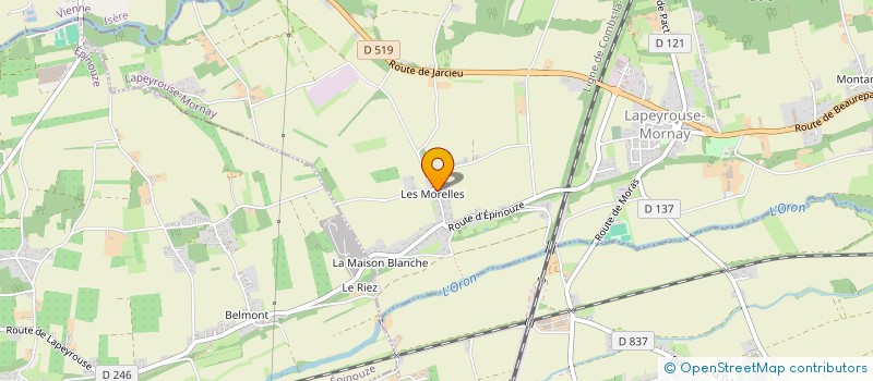 localisation de l'entreprise DE MOURA ORLANDO à LAPEYROUSE-MORNAY