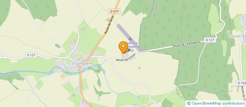 localisation de l'entreprise DE NANCRAY  CHAMPLEMY