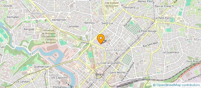 localisation de l'entreprise DE NANTES A BREST  BREST