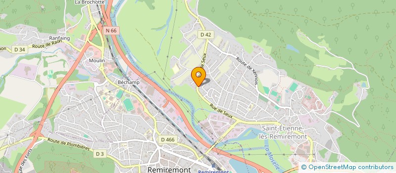 localisation de l'entreprise DE NARDA VOSGES à SAINT-ETIENNE-LES-REMIREMONT