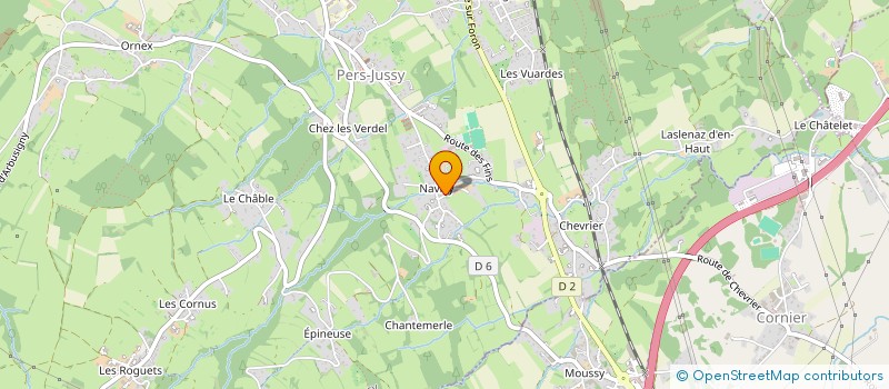 localisation de l'entreprise DE NAVILLY à PERS-JUSSY