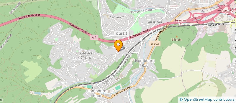 localisation de l'entreprise DE NERVAL à HOMBOURG-HAUT
