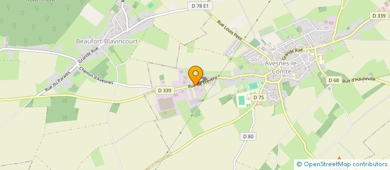 localisation de l'entreprise DE NEVE AUTOMOBILES  AVESNES-LE-COMTE