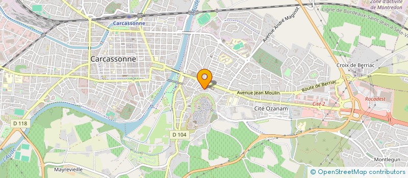 localisation de l'entreprise DE NONOTTE à CARCASSONNE