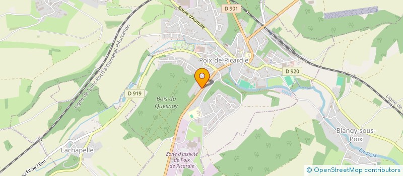 localisation de l'entreprise DE NORMANDIE  POIX-DE-PICARDIE