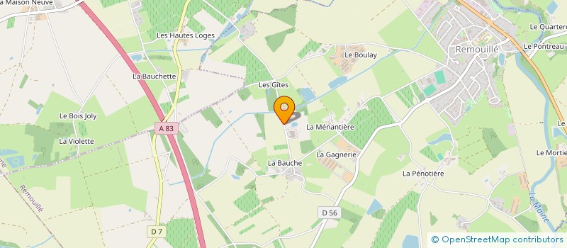 localisation de l'entreprise DE NOUS A VOUS à REMOUILLE