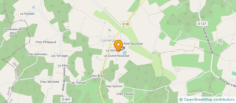 localisation de l'entreprise DE NOUZILLAC à MONTMERAC
