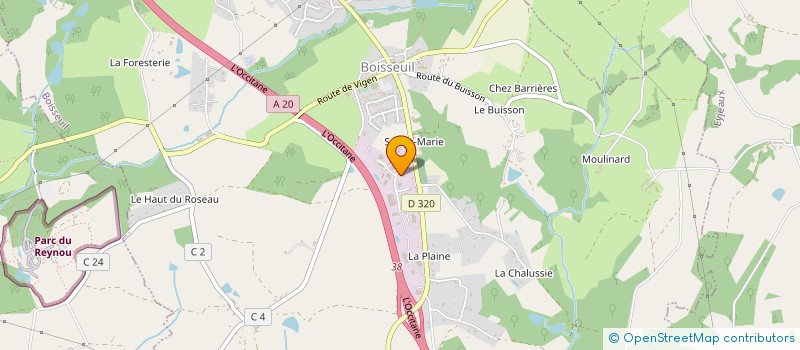 localisation de l'entreprise DE OLIVEIRA à BOISSEUIL