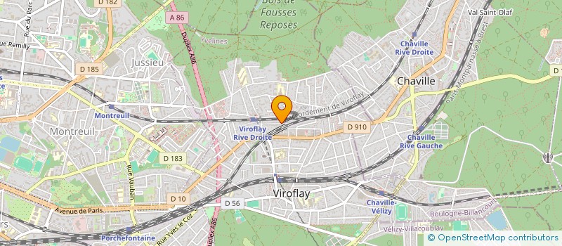 localisation de l'entreprise DE OLIVEIRA BATIMENT à VIROFLAY