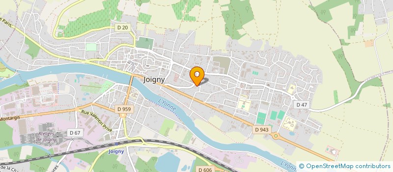 localisation de l'entreprise DE OLIVEIRA COUVERTURE à JOIGNY