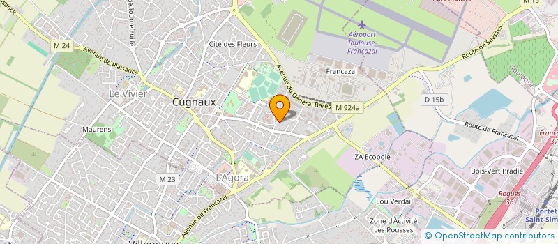 localisation de l'entreprise DE OLIVEIRA ET FRERES à CUGNAUX