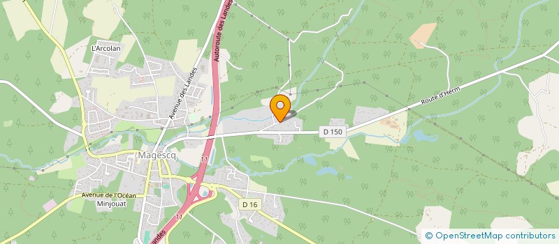 localisation de l'entreprise DE OLIVEIRA MAITRISE D OEUVRE  MAGESCQ