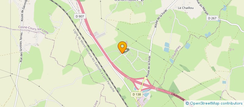 localisation de l'entreprise DE OLIVEIRA TEXEIRA ANTONIO ET AMANDIO  CHAULGNES