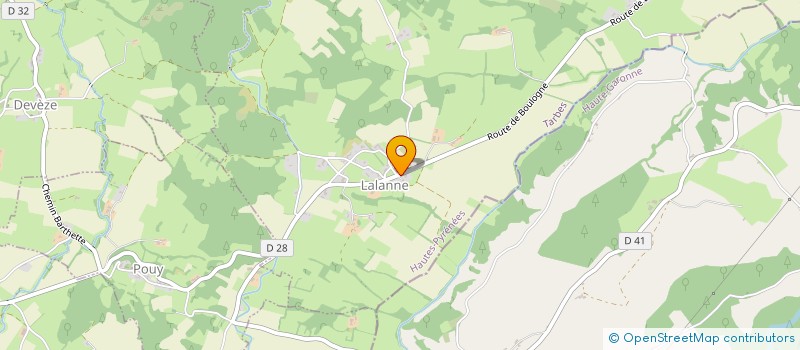 localisation de l'entreprise DE PAILLET  CASTELNAU-MAGNOAC