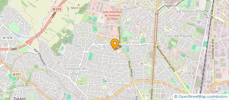 localisation de l'entreprise DE PANDA  FONTAINE-LES-DIJON