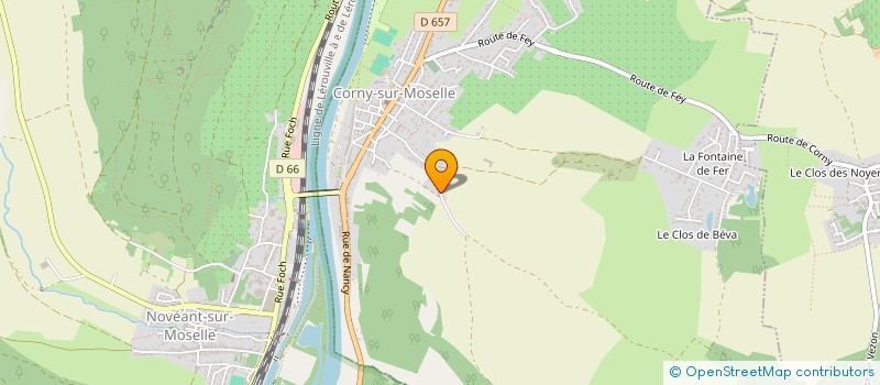 localisation de l'entreprise DE PAOLA ELECTRICITE à CORNY-SUR-MOSELLE
