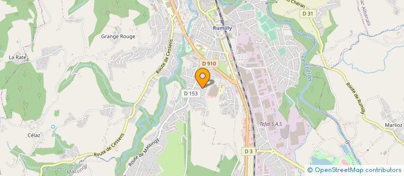 localisation de l'entreprise DE PAOLI RENOVATION  RUMILLY