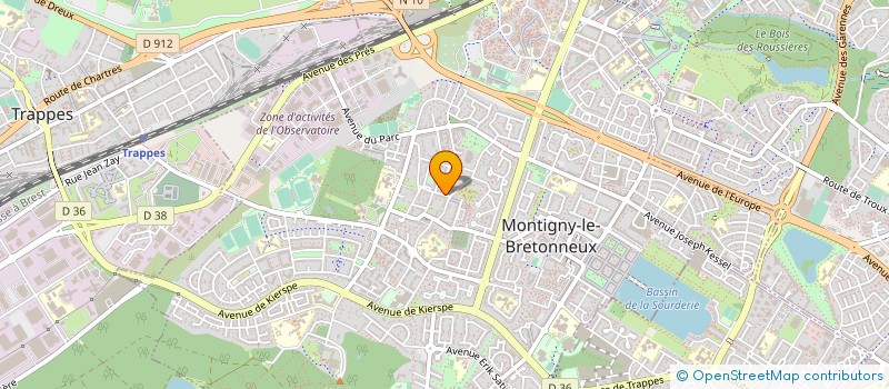 localisation de l'entreprise DE PARENTS ET AMIS D'ENFANTS INADAPTES à MONTIGNY-LE-BRETONNEUX