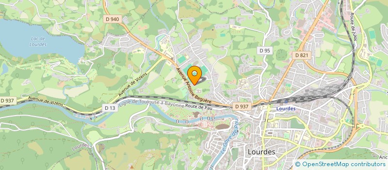 localisation de l'entreprise DE PASCALETTE  LOURDES