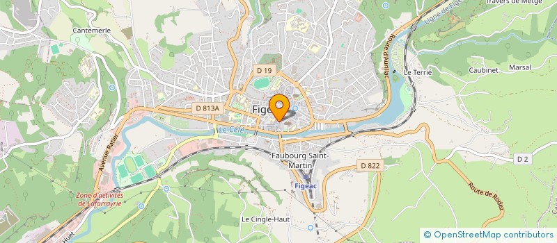 localisation de l'entreprise DE PATRIMONIO  FIGEAC