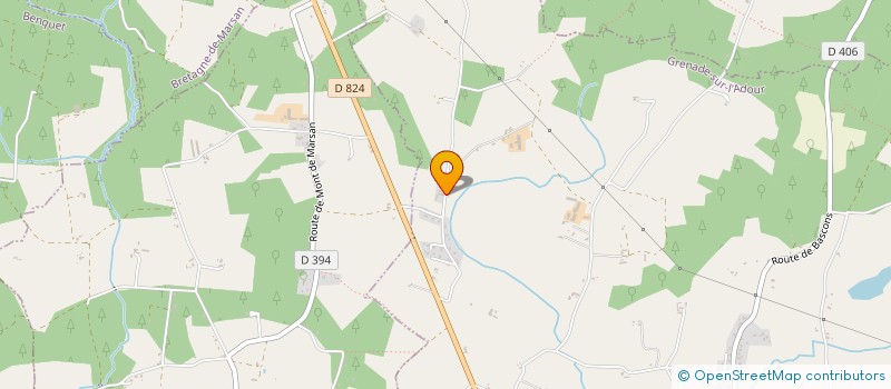 localisation de l'entreprise DE PEBEROT  GRENADE-SUR-L'ADOUR