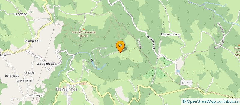 localisation de l'entreprise DE PECH MEJA à FRAYSSINHES