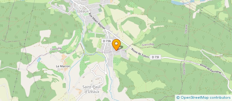localisation de l'entreprise DE PELISSON  SAINT-PAUL-D'IZEAUX
