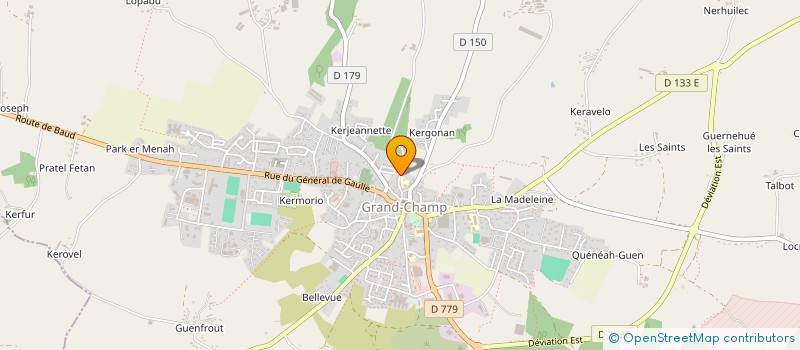 localisation de l'entreprise DE PENHOET à GRANDCHAMP